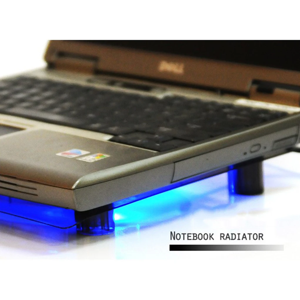 usb-вентилятор для ноутбука синяя светодиодная подсветка радиатора подставка для портативного компьютера охлаждающая подставка для компьютера кронштейн рассеивания тепла случайный цвет