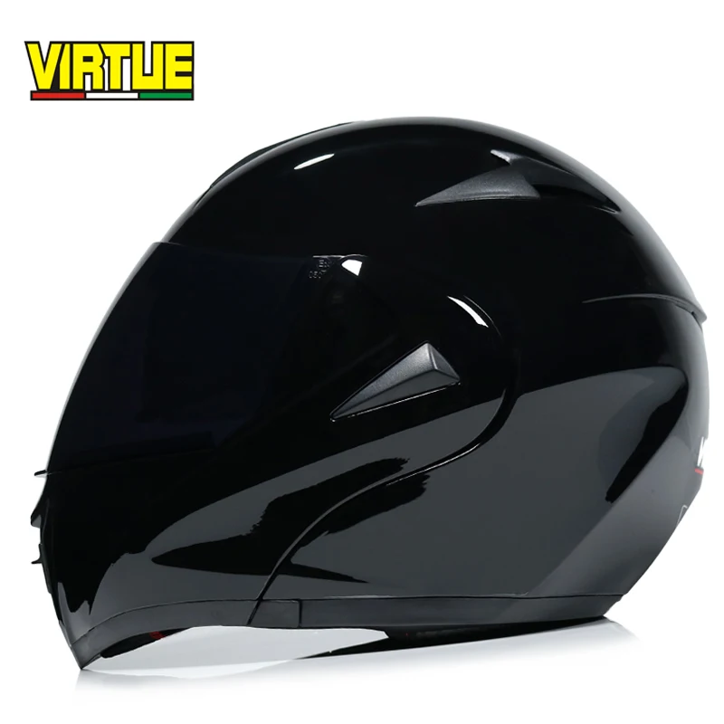 New fashion double lens flip up motorcycle helmet motocross full face helmet racing helmet M L XL XXL - Цвет: b2