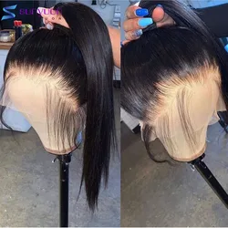 30 Inch Straight 13X4 Lace Front Wig HD Transparent Lace Frontal Human Hair Wigs For Women Brazilian Remy Hair Frontal Wigs
