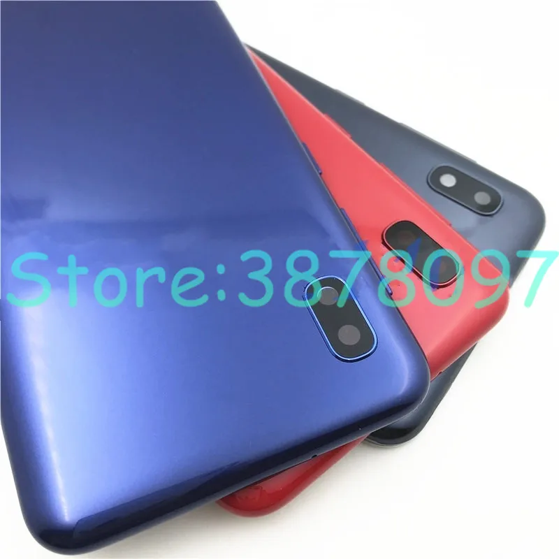 Новинка для samsung Galaxy A10 A105 A105F задняя Батарея Крышка для samsung A10 Батарея крышка Корпус двери задний Чехол с боковыми кнопками