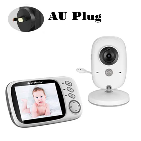 AU plug VB603 радионяня с камерой видео беспроводной 3,2 дюймовый цветной экран ночная версия Talk Back домофон детская няня камера безопасности - Цвет: AU plug