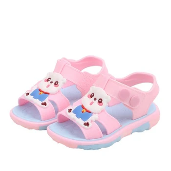 

2020 New Summer Boys Sandals for Children Beach Shoes Kids Sports Soft Anti-slip Casual Toddler Baby PVC Leather Flat Sandals
