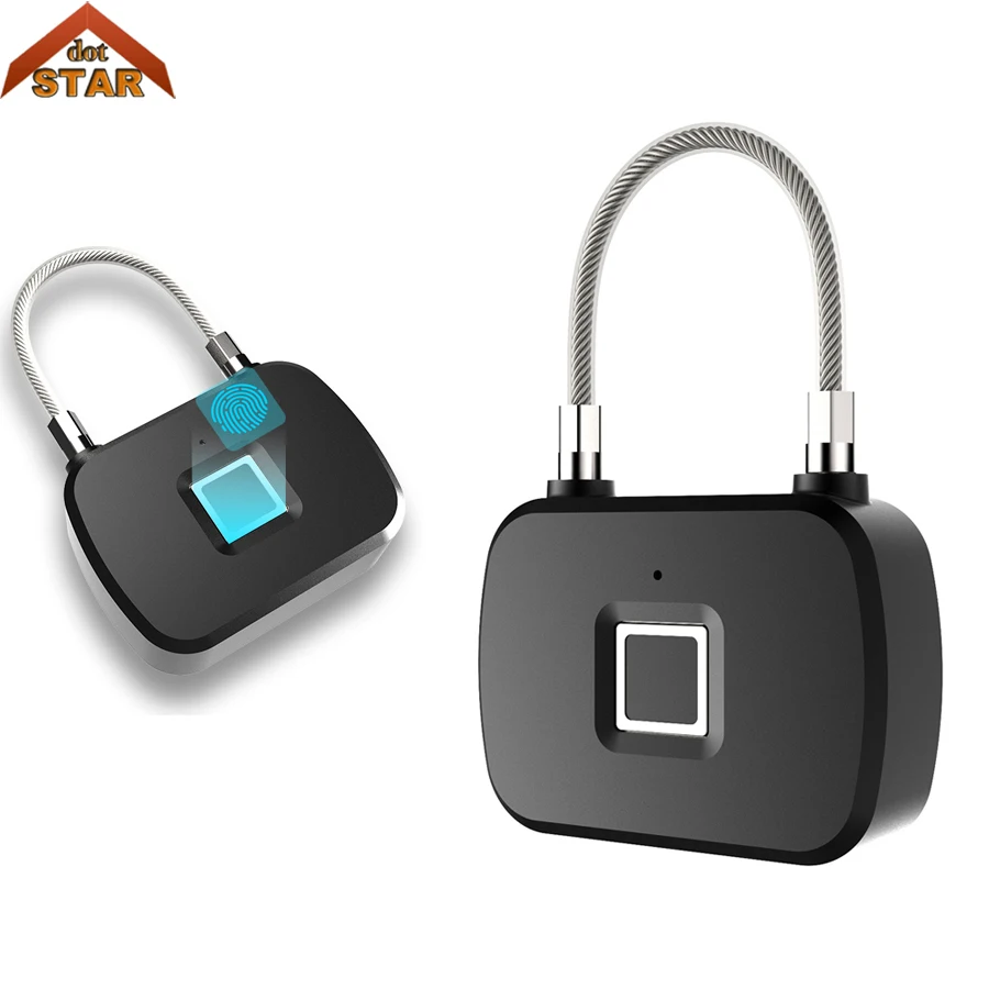 

Smart Fingerprint Lock Keyless Warehouse IP66 Waterproof Anti-Theft Digital Padlock Footprint Luggage Case Door Electronic Lock