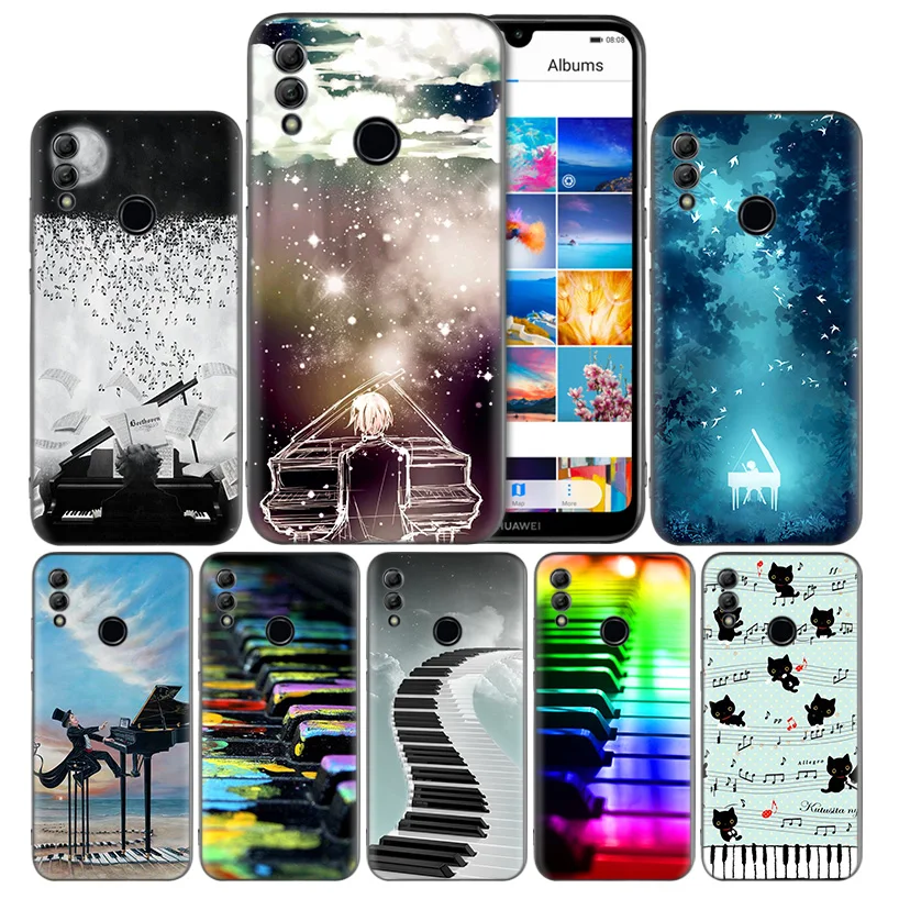 

Music Piano Silicone Case Cover for Huawei Honor 8X 8C 8A 8S 9X 10 20 20i V20 Y5 Y6 Y7 Y9 Play Lite Pro Prime 2018 2019 Shell