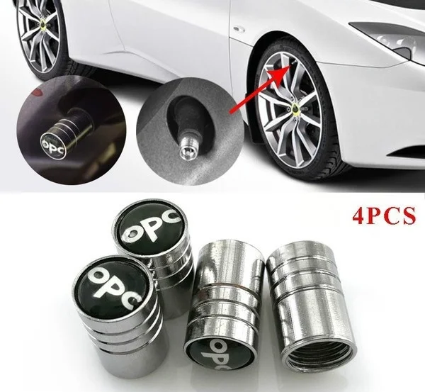 4 шт. автомобильное шинное крышки клапанов металлические Колесные колпаки