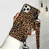 Чехол с леопардовым принтом на ремне для iPhone 12 Mini 11 Pro Max Xr X Xs 7 8 6S 6 Plus SE2, роскошный мягкий чехол из ТПУ с ремешком для телефона ► Фото 2/6