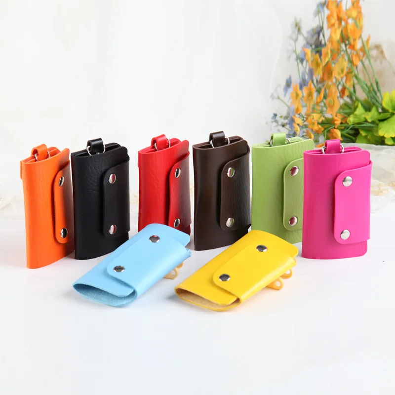 Car Keychain Case Cover Wallet Key-Holder Unisex Solid 1-Pc Bag Storage-Bag Portable