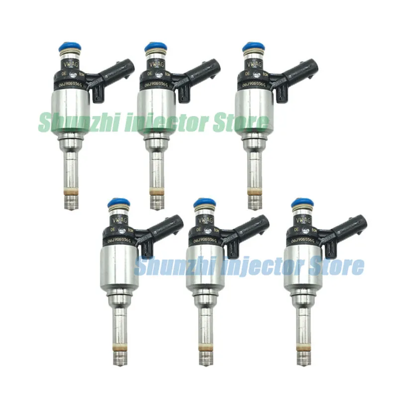 6 шт. Форсунка топливной форсунки для v-w Passat MAGOTAN Tiguan A4L 2,0 T 06J906036G 0261500168 06J906036G 0261500168