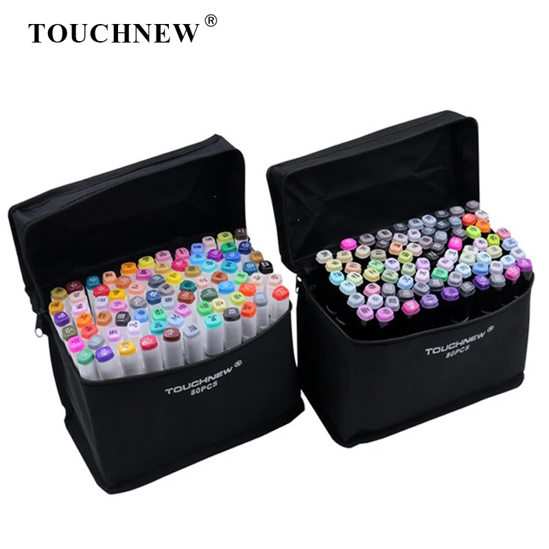 

TOUCHNEW Sketch Markers Set 168 Colors Drawing Markers Pen Alcohol Dual Headed Tips Permanents Graffiti Marker Pen for Kids Pen
