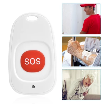 

SOS Button Wireless Waterproof Emergency Help Alarm Switch for elderly Kids Emergency Button Alarm Home Burglar Alarm Sensor
