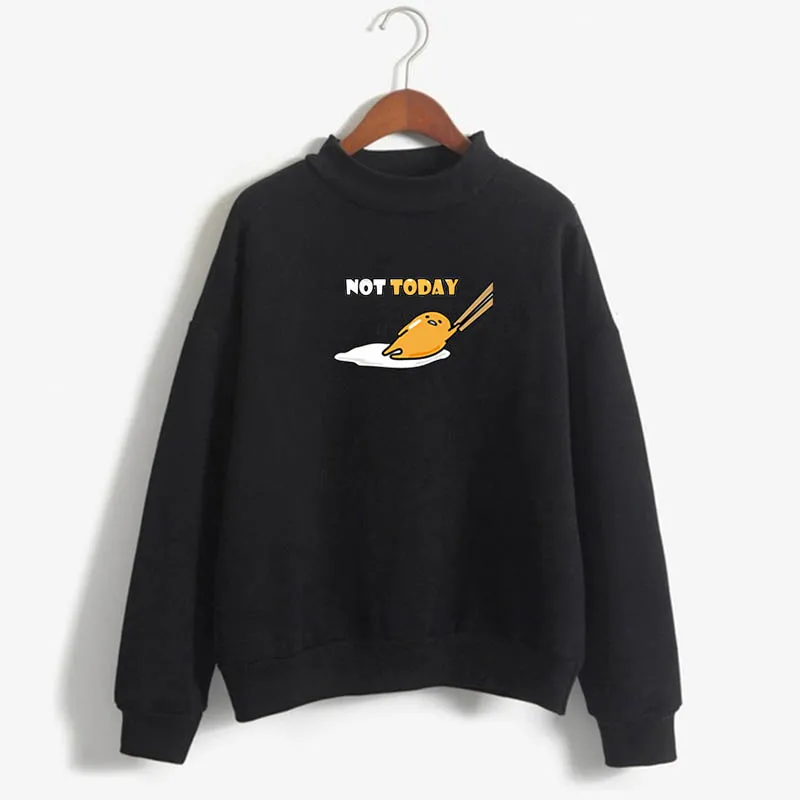 Новая Толстовка notoday gudetama Harajuku женская зимняя повседневная с коротким рукавом Япония Милая ленивая яйцо notoday Топы Одежда