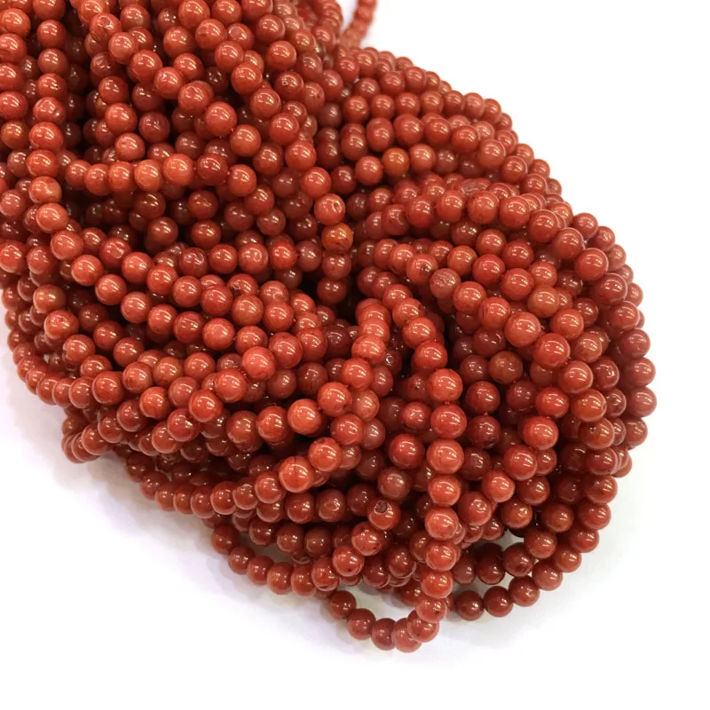 

Natural Stone coral beads Round shape loose beads isolation beads for Jewelry Making DIY for bracelet necklace Accessories