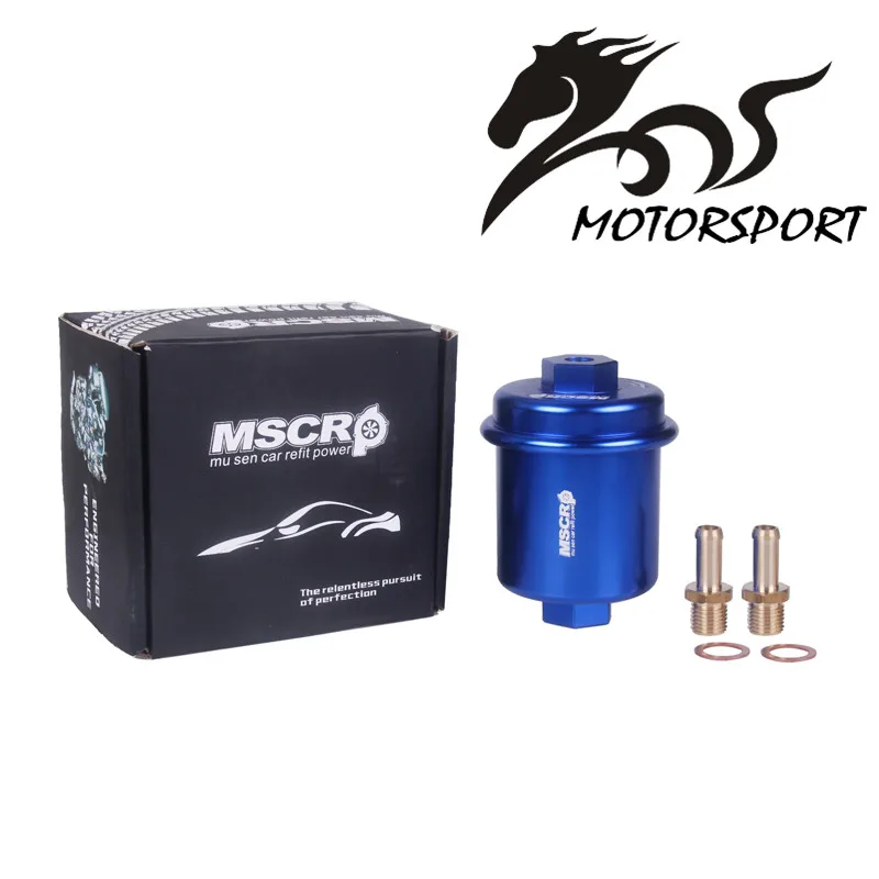 

Sport Universal Jdm Blue Aluminum High Flow Performance Fuel Filter Washable