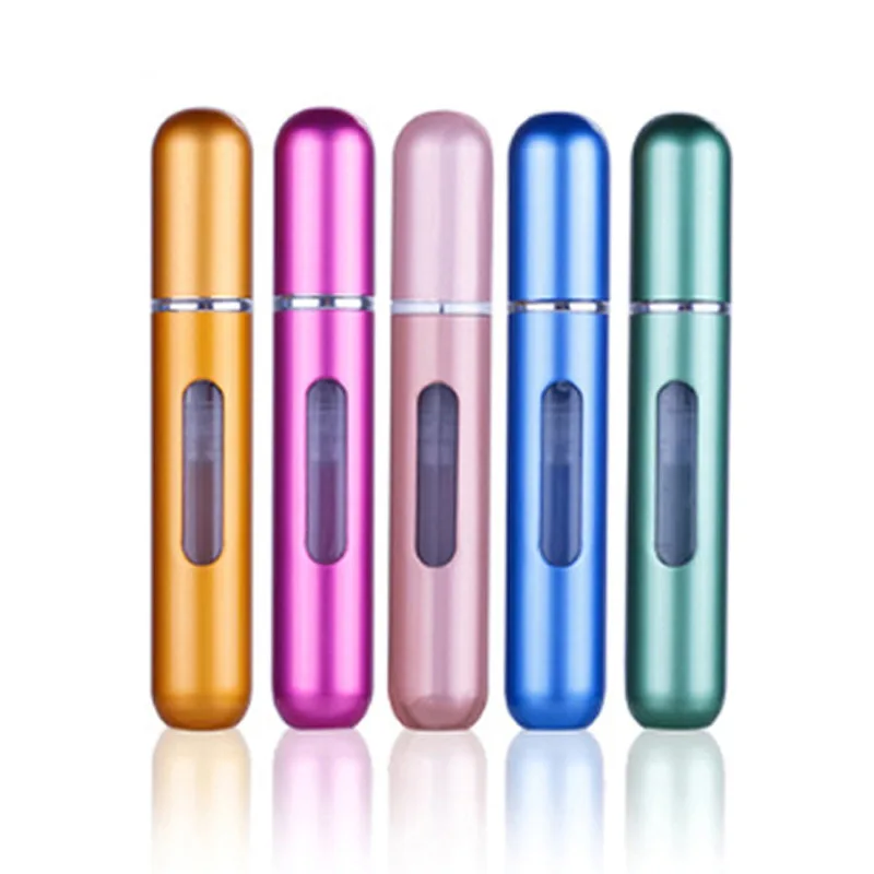 5ml Refillable Mini Perfume Bottle Atomizer Aluminum Atomizer Portable Travel Cosmetic Container Perfume Bottle Spray Container