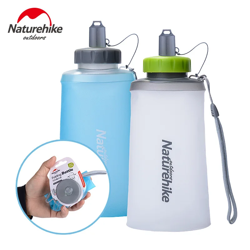 

NH Naturehike Silicone Folding Cups Sports Bottle Outdoor Portable Soft Water Bag Mountain Climbing Running Soft Glass Drinking