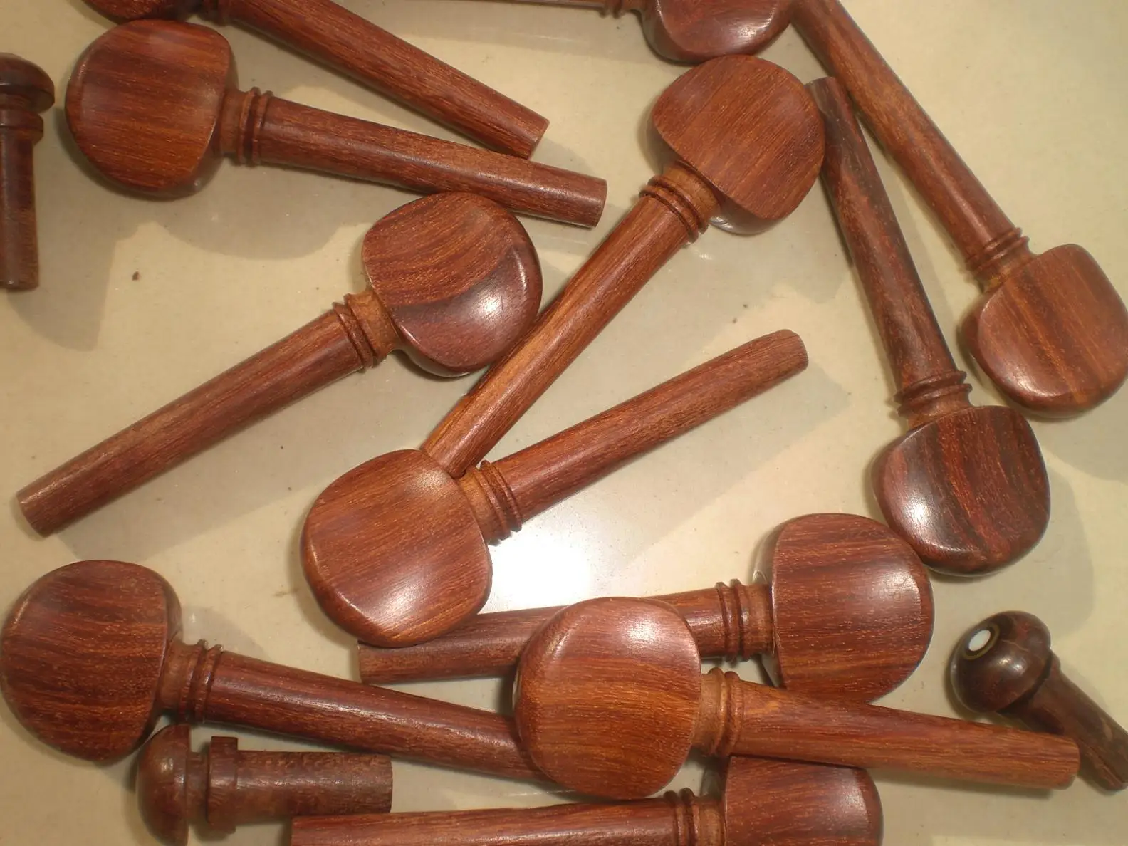 Peças de Pau-rosa Ébano dos Pinos de Viola dos Pces com 1 Pino da Extremidade do pc para 15 a 16 4 ou - Image 6
