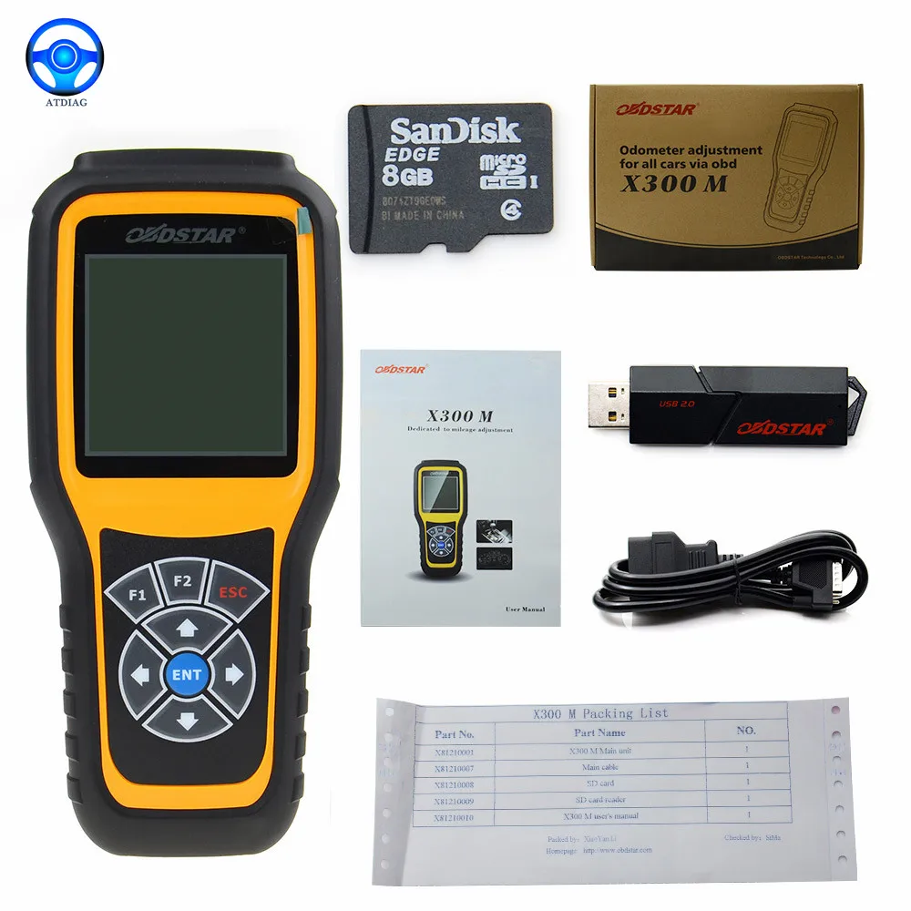 OBDSTAR X300M OBDII Оригинальный M-ileage инструмент для диагностики (автомобили можно