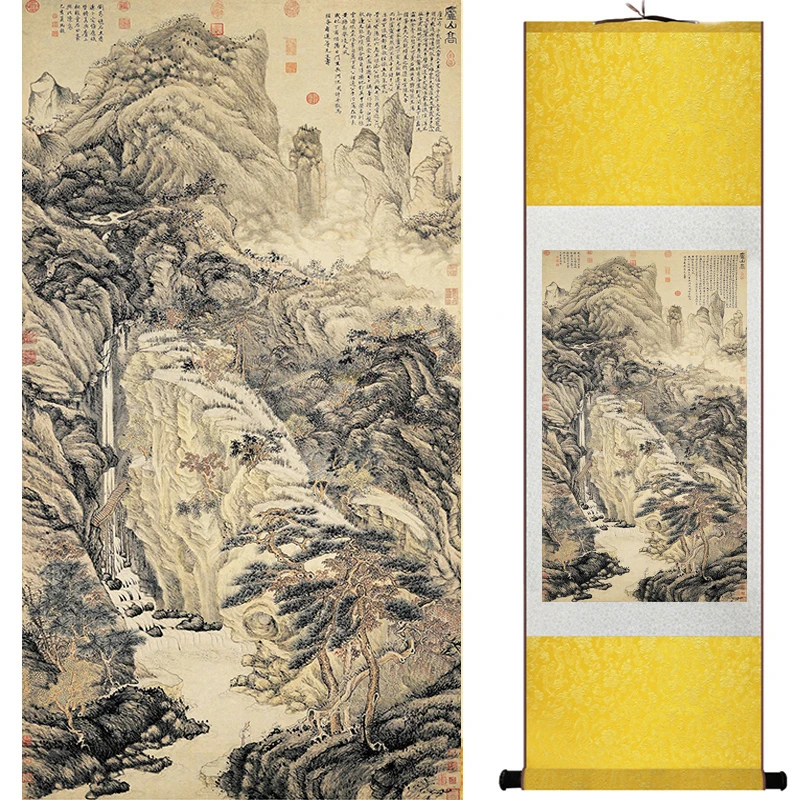 

Traditional Chinese landscape art painting Chinese traditional art painting China ink painting fashion painting 19050807