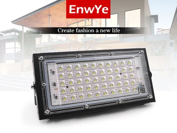 

50W IP65 Waterproof LED Flood Light 6500K Spotlight Outdoor Led Search Security Lamp for Garden Street Lamp 110V 220V 2020 NEW