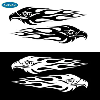 

1Pair Universal Car Stickers Car Decals 2Pcs Cool Eagle Flame Decals Vinyl Decals for Cars, Car Body Stickers