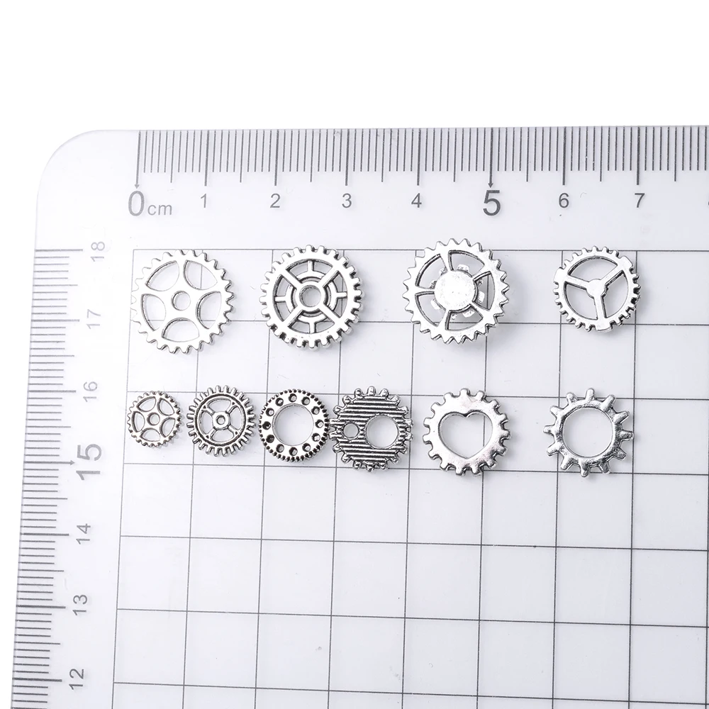 100pcs/lot Antique Silver Gear Shape Loose Bead Spacers 6mm 7.5mm Round  Handmade Beads Thin Separation Spacer DIY Jewelry Make - AliExpress