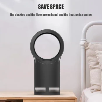 

Mini Electric Heater Ultra-Quiet Portable Household Hot Air Heater Smart Heater Desktop Leafless Heater