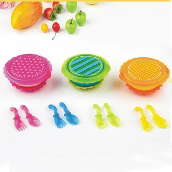 

4 Pairs/set Baby Feeding Spoon Fork Set High Quality PP Baby Spoon Tableware Baby Learning Spoons