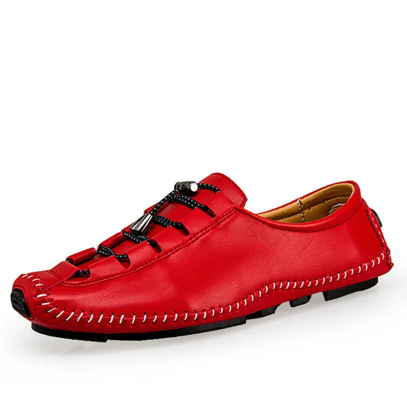 QWEDF/брендовая дышащая мужская обувь на плоской подошве из мягкой кожи удобные мягкие мокасины без застежки; мужские лоферы; мужская повседневная обувь DP-196