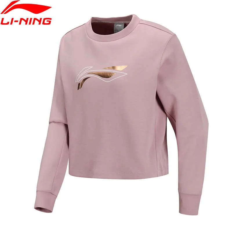 (Код обрыва) женский тренировочный трикотажный топ Li-Ning спортивные пуловеры на