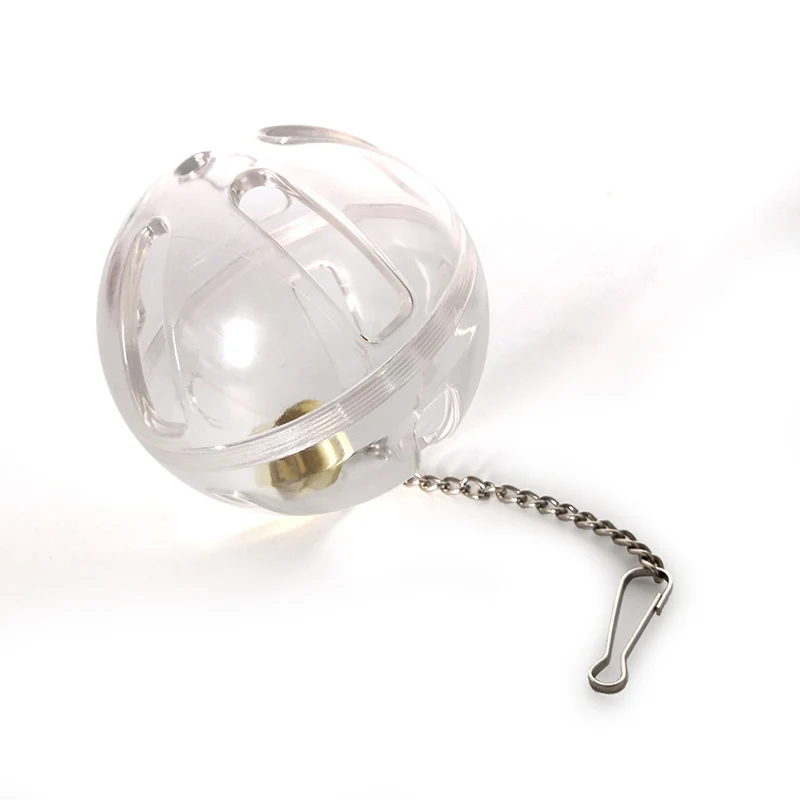 Клетка для попугая кормушка акриловые игрушки шар с цепочкой 9 см Пищевая гайка семена плодов птицы животное