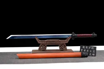 

Temper WUSHU Broadsword Sword falchion glaive Folded 118 layer Vein Steel Blade knife-edge