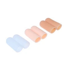 2 pçs silicone gel capa tampa alívio da dor impedindo bolhas dedo do pé protetor