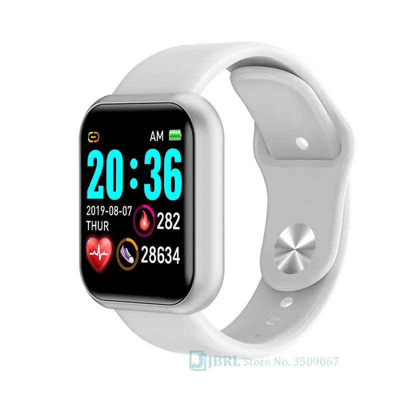 Новые туфли с квадратными Смарт Для мужчин Для женщин Smartband для Android браслет IOS смарт-браслет Фитнес Трекер Смарт-браслет на запястье смарт-браслет - Цвет: Y68 white