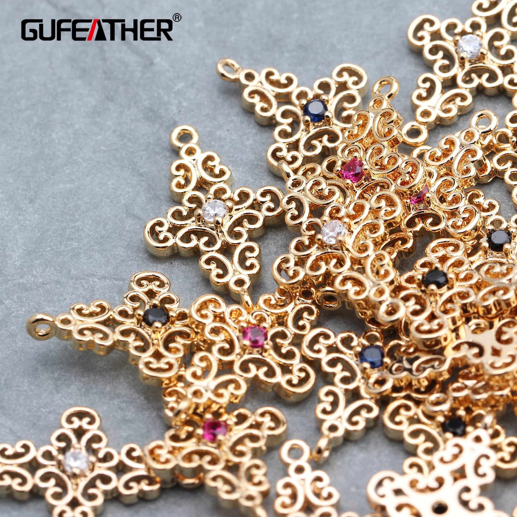 Набор для изготовления ювелирных изделий GUFEATHER набор из 10 шт./лот 18 каратного