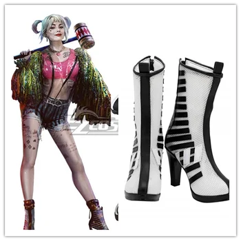 

Suicide Squad Harley Quinn Joker Cosplay Casual High-Top Boots Halloween Carnival High Heel Boot Suit