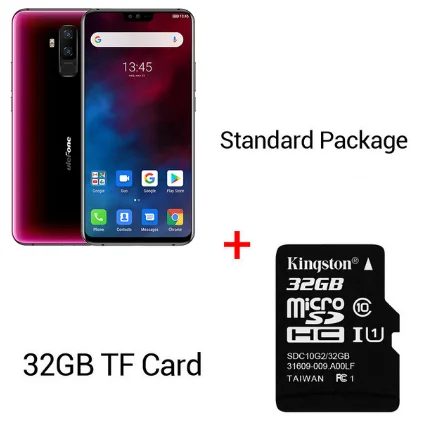 Ulefone T2 6,7 ''FHD+ Helio P70 6 ГБ 128 ГБ смартфон двойной 4G отпечаток пальца лица ID NFC Android 9,0 мобильный телефон 4200 мАч - Цвет: Red N 32GB Card