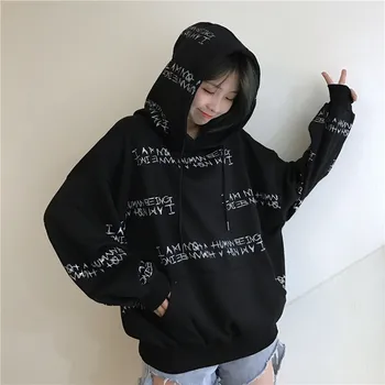 

Autumn Women Hoodies Sweatshirts Casual Long Sleeve Tracksuits Female Letter Printed Pullover
