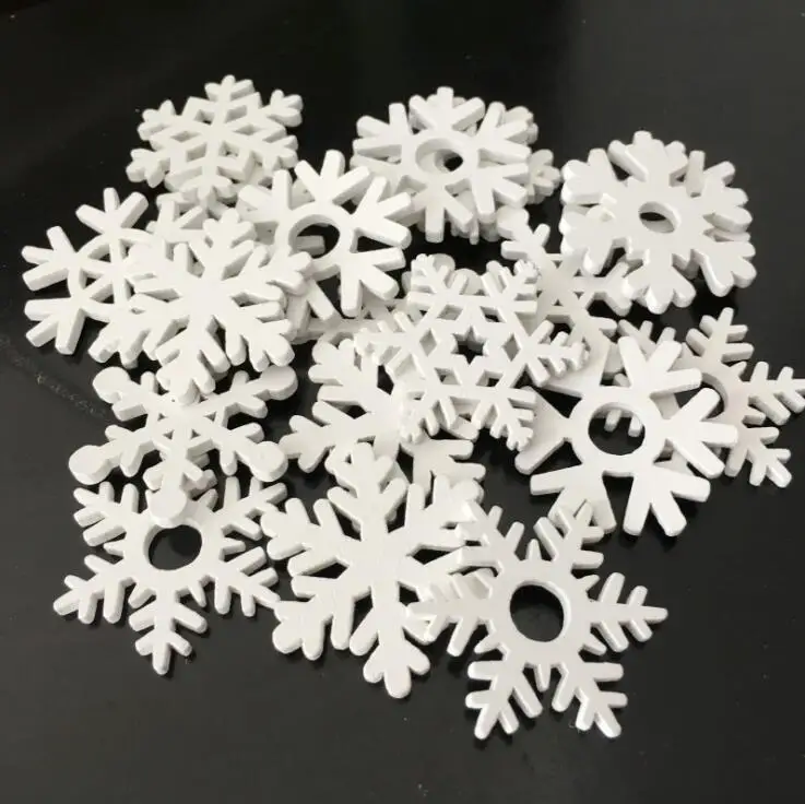 白色雪花圣诞系列木片3