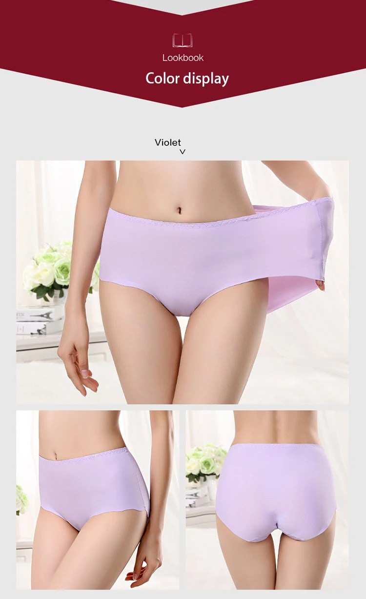 3Pcs Seamless Panties For Women Plus Size Underwear 2XL 3XL 4XL Women's Cotton Briefs Comfort Intimates Fashion Female12 Colors plus size panties