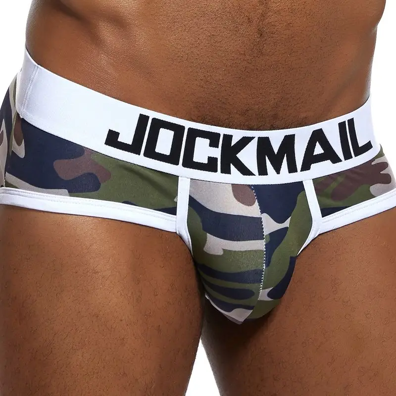Камуфляжные мужские брифы бикини JOCKMAIL трусы из полиэстера дышащее нижнее белье