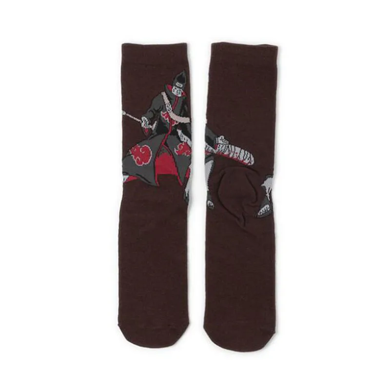 Носки из хлопка с героями мультфильмов «комиксы ниндзя», мужские носки с персонажами из аниме, носки без пятки - Цвет: 4