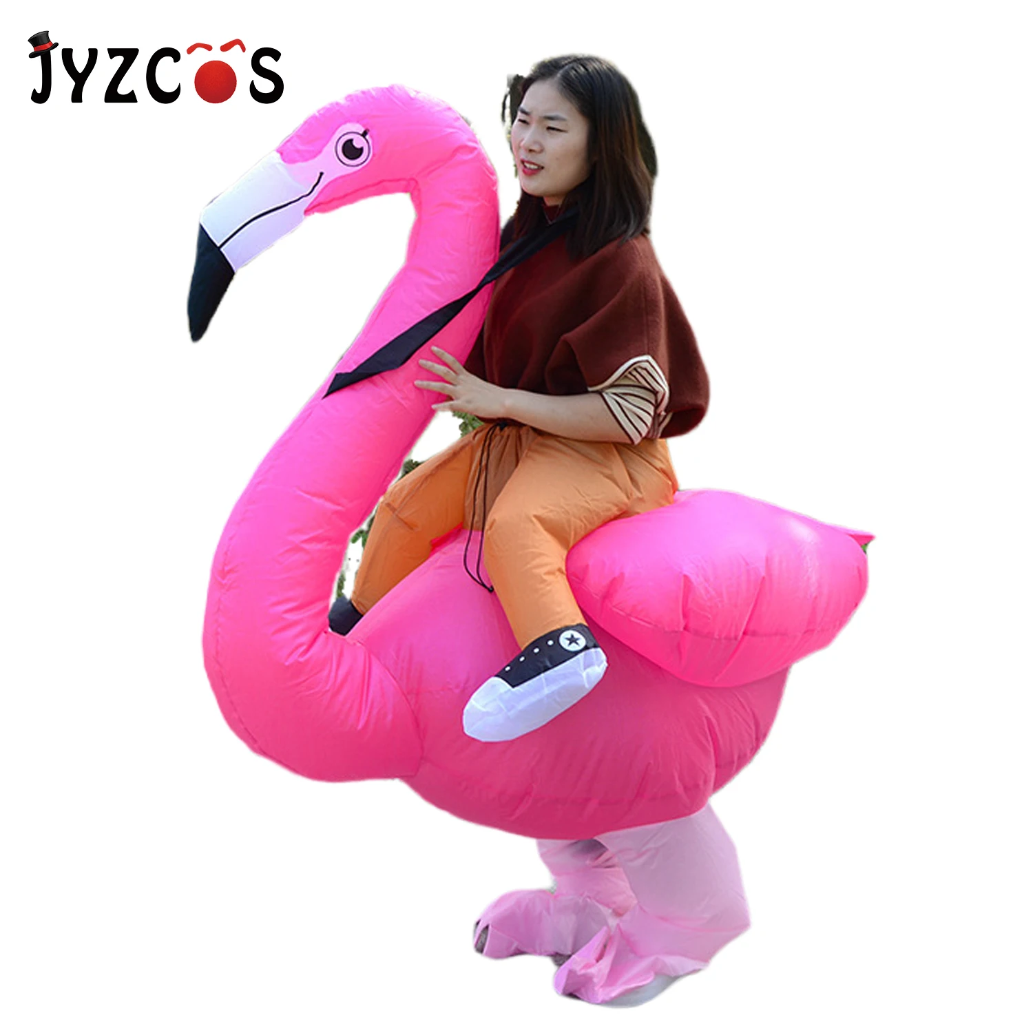 JYZCOS надувной Аниме Костюм Фламинго вечерние НКИ Хэллоуина для женщин мужчин