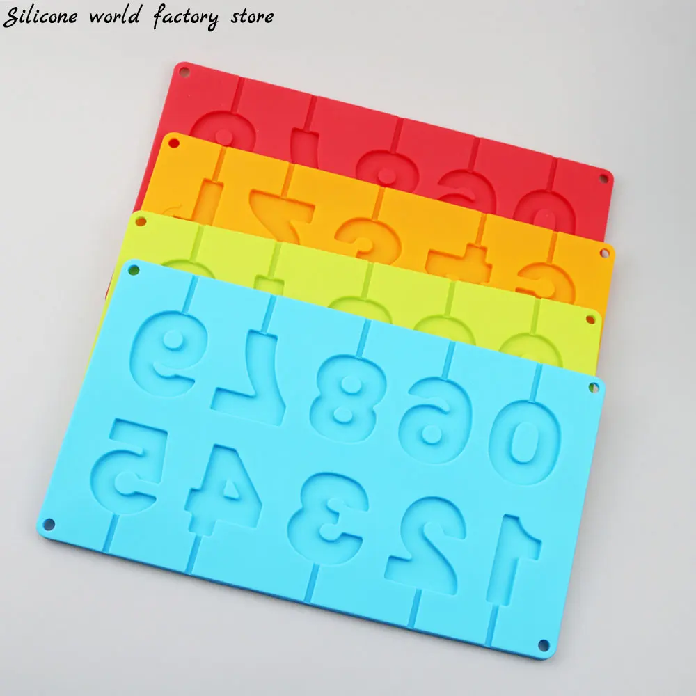 Description Picture 2 of itemSilicone world 0-9 Silicone Numbers Mold Chocolate Mold Bake Moulds Digital Shape Fondant Cake Jelly Pastry DIY Cake Tools