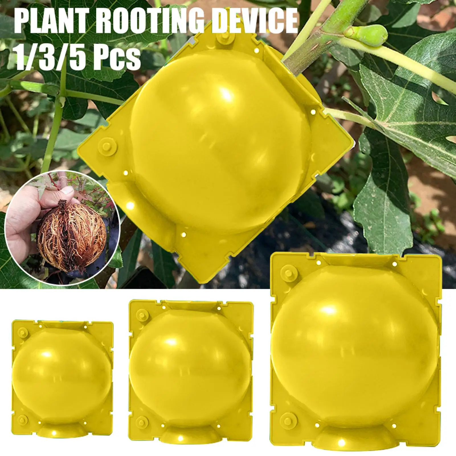 

5Pcs/Set Plant grow box rooting balls garden root box Pot Garden Plant Trees Grafting Rooting Growing Box Breeding Case Tools