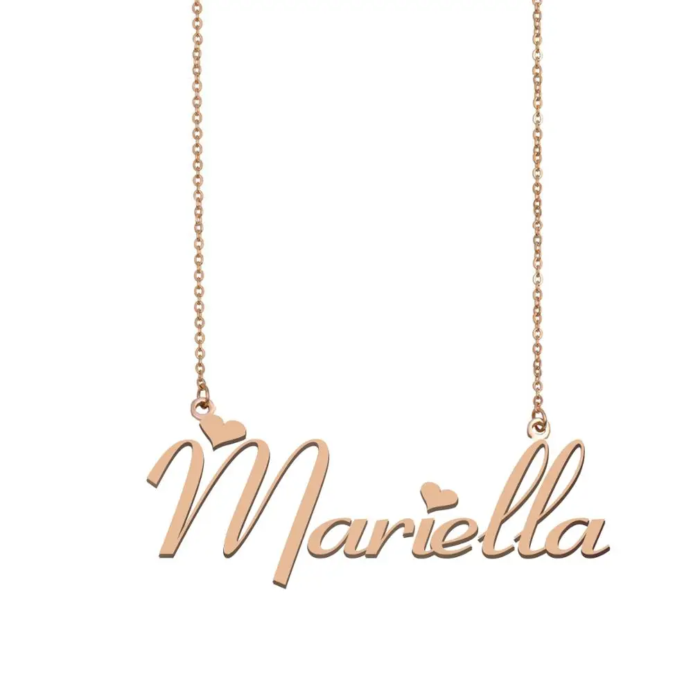 Mariella Name Necklace , Custom Name 