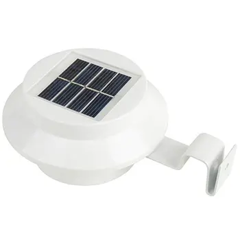

Solar Fence Light Round 3LED Solar Eaves lantern Solar Street lamp Villa Wall / outdoor Decoration Light 1pcs