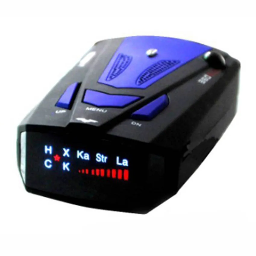 Hotsell Car Radar Detector English Russian Auto 360 Degree Vehicle V7 Speed Voice Alert Alarm Warning 16 Band LED Display