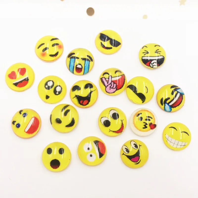 

New 80pcs Mix Resin 10mm Round Rich and Colorful Expression half bead Flat Back Rhinestone Scrapbook DIY Manicure Art Craft