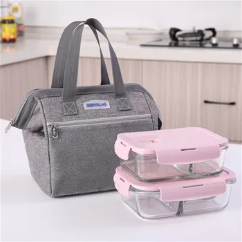 

2020 New Portable Thermal Insulated Lunch Box School Food Storage Bag Portable Waterproof Picnic Carry Tote Lunch Bag