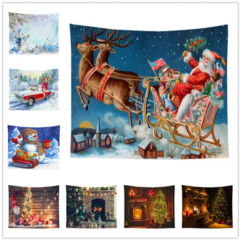 

Christmas Fireplace Tapestry Macrame Tapestry Wall Boho Decor Home Decor Tapiz Pared Tela Mandala Hippie